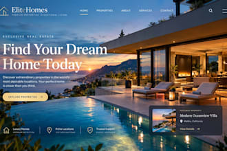 build website for realtor or ai lead generation, construction and elementor pro