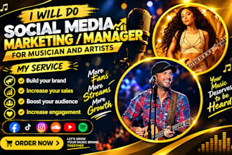 do music social media manager and marketing for musicians and artists