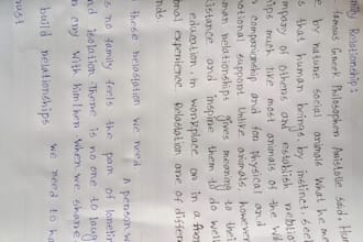 write anything with my beautiful hand writing