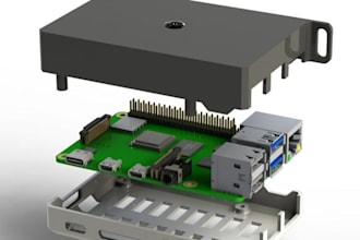 design pcb enclosure waterproof iot housing 3d model raspberry pi case stl step