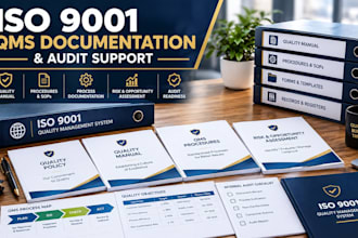 provide iso 9001 qms documentation and audit support