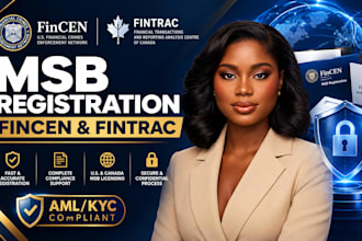 complete your fincen or fintrac msb registration and aml policy