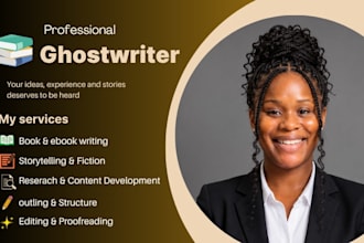 do kindle book writing, ghost writing, ebook ghostwriter