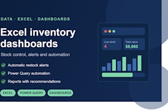 create excel inventory dashboard