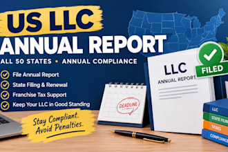 file your US llc annual report in any state and maintain annual complianc