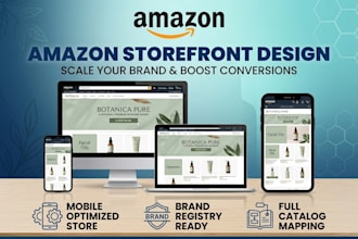 design a high converting amazon storefront and brand store for fba sales