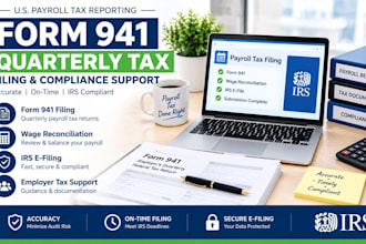 prepare and file form 941 quarterly federal tax returns for employers