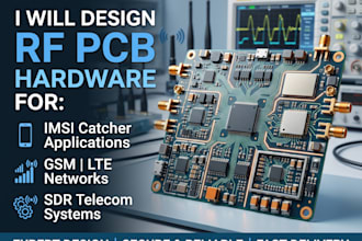 design rf pcb hardware for imsi catcher, GSM lte sdr telecom systems