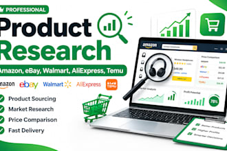 do product sourcing and market research for any product