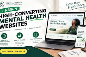 design a professional mental health therapy website with wordpress