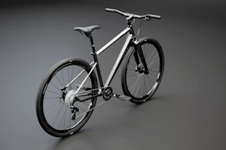 create professional 3d bicycle design, model, rendering and animation