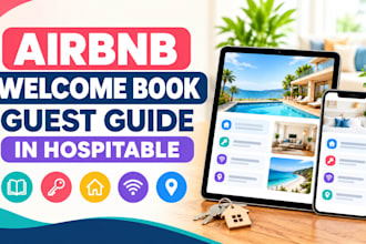 set up an airbnb guest guide and welcome book in hospitable