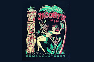design high quality tiki bar logo with unlimited revision