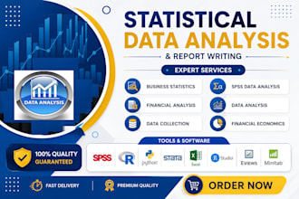 data analysis, data cleaning, business statistics, spss analysis, stata, eviews