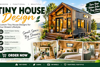 design custom tiny house plans, floor plans and 3d architectural designs