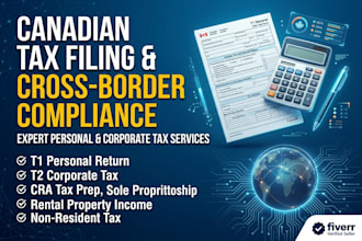 prepare and file canadian personal and corporate tax returns
