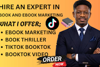 create a book trailer and booktok video for ebook marketing
