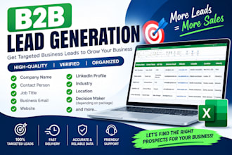 do b2b lead generation and business email list building
