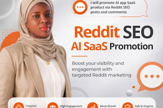promote ai app saas product via reddit seo post and comment