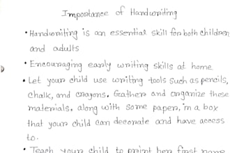 do handwriting handwritten notes and letter
