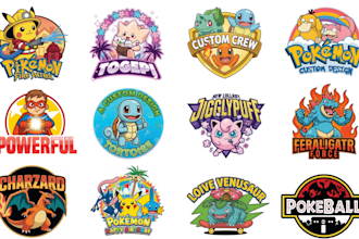 design custom pokemon,fakemon,pokemon cards,chibi,funke logo and anime art