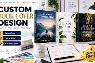 design and create a custom book cover for your book