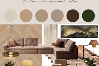 provide virtual furniture curation and styling for your home