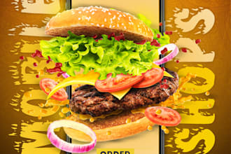 design professional product advertising posters and promotional ads