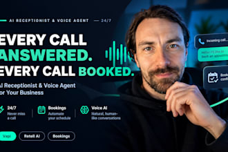 build an ai receptionist voice agent that answers and books calls