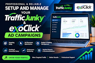 setup and manage your trafficjunky and exoclick ad campaigns