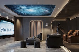 design 3d home theater and cinema room interior rendering