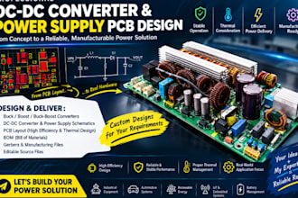 design dc dc converter, buck boost converter and pcb power supply