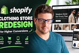 shopify clothing store redesign, conversion optimization
