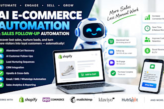 build ai ecommerce automation and sales follow up workflows for ease use