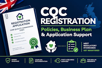 prepare your cqc registration application, policies and business plan