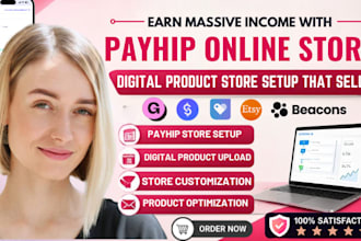 setup payhip store, payhip website, pensight store design, payhip online store