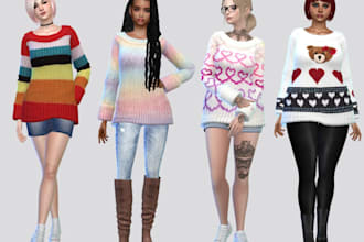 create a custom sim in the sims 4