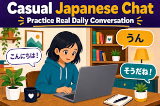 be your friendly japanese chat partner for easy practice