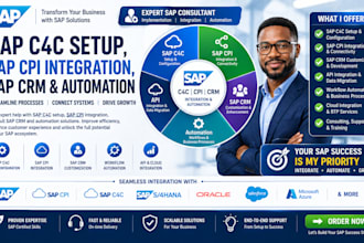 do sap c4c setup, sap cpi integration, sap CRM and automation