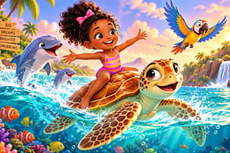 create african american children book illustration and picture book art