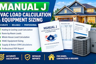 do manual j hvac load calculation and equipment sizing