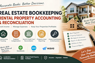 do real estate bookkeeping, rental property accounting and reconciliation