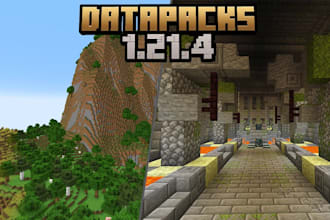 code custom minecraft datapack, plugin and mods, mechanics and advanced features
