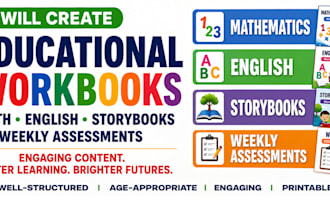 design professional educational textbooks, workbooks and curriculum materials