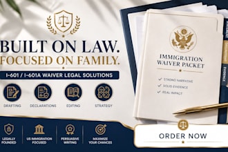 draft a persuasive I 601 immigration waiver hardship statement