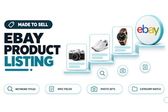 do ebay product listing and ebay product entry
