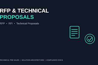 write your rfp, rfi response or technical sales proposal