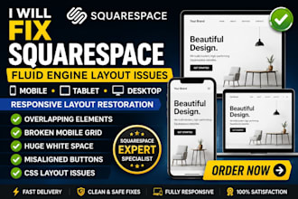 fix squarespace mobile layout, fluid engine spacing and overlap bugs