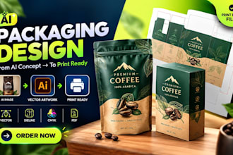convert ai packaging into print ready vector artwork with dieline