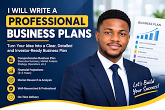 write a business plans for loans and investors